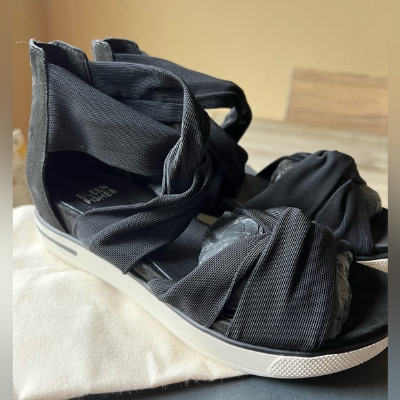Eileen Fisher Zanya Mesh, Suede Sandals, 5.5 NWB - Picture 3 of 7